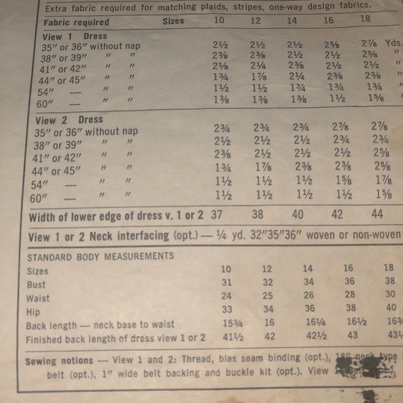 Vintage Simplicity sewing pattern- 1960’s- Jiffy dress - shift style - 38” bust - Picture 2 of 6